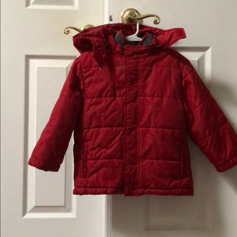 Red boys winter jacket